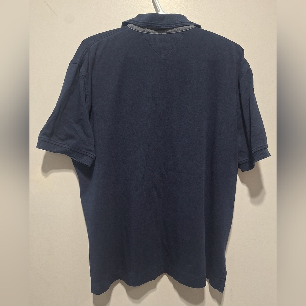 Tommy Hilfiger Lrg Men's Navy Polo Shirt - Picture 3 of 4